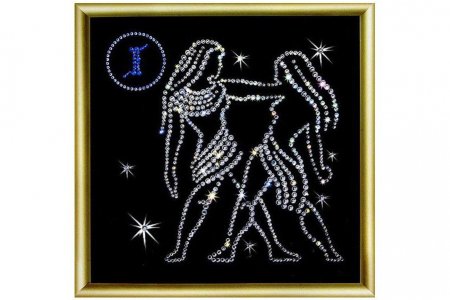 Мозаичная картина стразами Чаривна Мить, Знак зодиака Близнецы