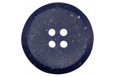 Пуговица пластиковая GAMMA костюмная с проколами -1, темно-синий (D067), 20мм