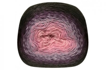 Пряжа YarnArt Flowers темно серый-сирень-светло-розовый(276), 55%хлопок/45%акрил, 1000м, 250г