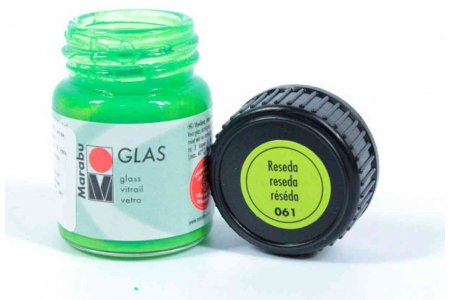 Витражная краска Marabu Glas на водной основе, резеда (061), 15мл