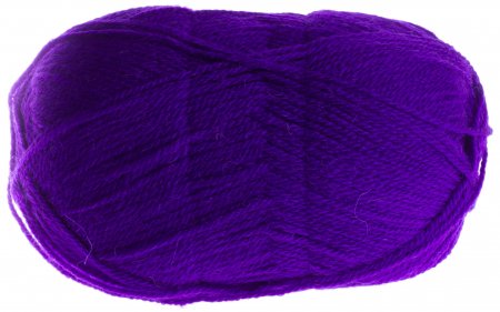 Пряжа Троицкая Подмосковная темно-фиолетовый (0030), 50%шерсть/50%акрил, 250м, 100г
