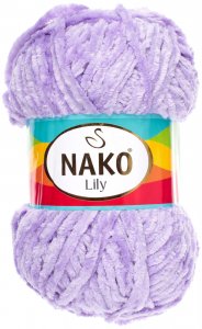 Пряжа Nako Lily сиреневый (2842), 100%полиэстер, 180м, 100г