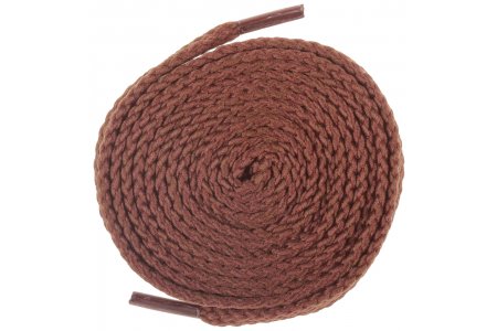 Шнурки плоские, турецкое плетение, коричневый, 6-8мм, 120см, 1пара