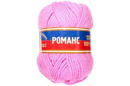 Пряжа Камтекс Романс розовый супер(054), 50%акрил/50%шерсть, 120м, 100г
