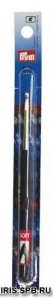 Крючок для вязания PRYM с цветной ручкой, алюминиевый, d3,5мм, 14см