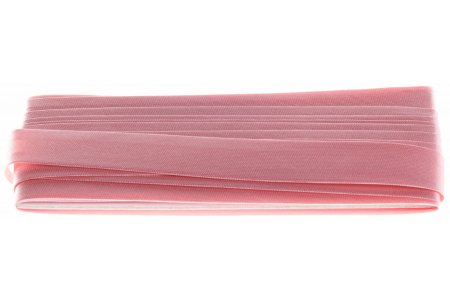 Косая бейка 100% полиэстер GAMMA розовый(089), 15мм, 5,4м