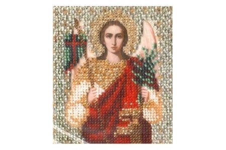Набор для вышивания бисером ЧАРИВНА МИТЬ Икона Св. архангела Михаила, с нанесенным рисунком, 9*11см