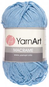 Пряжа YarnArt Macrame светло-голубой (133), 100%полиэстер, 130м, 90г