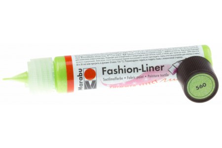 Контур по ткани MARABU Fashion Liner сверкающий резеда (560), 25 мл