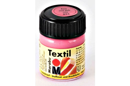 Краска для светлой ткани MARABU Textil розовый (033), 15мл