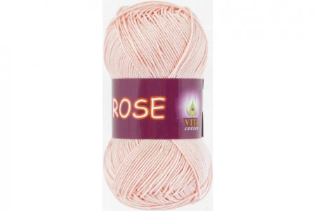 Пряжа Vita cotton Rose светло-розовый (3904), 100%хлопок, 150м, 50г