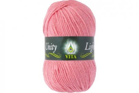 Пряжа Vita Unity Light персик (6047), 52%акрил/48%шерсть, 200м, 100г