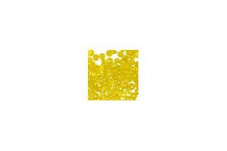 Бисер китайский круглый Ideal 10/0 прозрачный/цветной желтый (10), 50г
