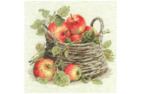 Набор для вышивания крестом Риолис Спелые яблоки, 30*30см