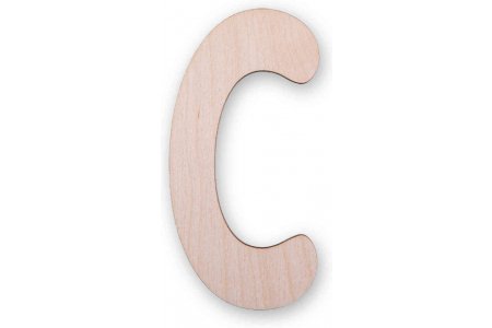 Заготовка для декорирования деревянная MR. CARVING буквы С, 9см