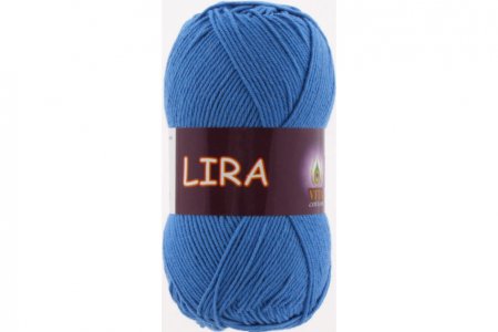 Пряжа Vita cotton Lira ярко-синий (5003), 40%акрил/60%хлопок, 150м, 50г