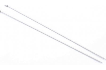 Спицы для вязания прямые GAMMA металлические с покрытием, d5мм, 35см