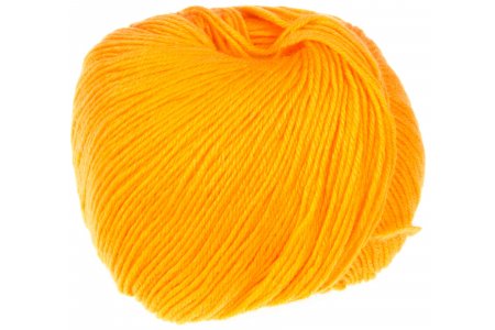 Пряжа Пехорка Детский каприз жёлто-оранжевый (485), 50%фибра/50%шерсть мериноса, 225м, 50г