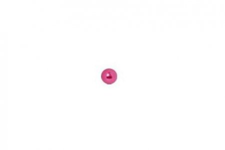 Бусина пластиковая ZLATKA круглая под жемчуг, ярко-розовый(26), 8мм