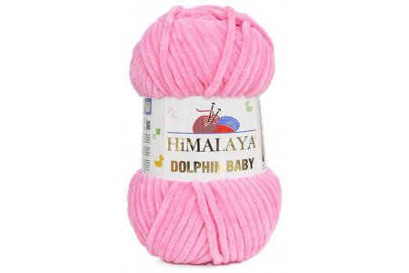 Пряжа Himalaya Dolphin baby розовый (80309), 100%полиэстер, 120м, 100г