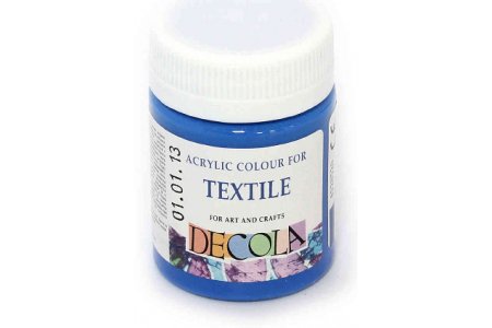 Краска для ткани DECOLA светло синий, 50мл