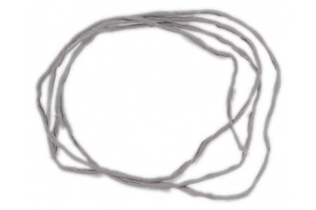 Шнур шелковый GRIFFIN Habotai Cord серый, 3мм, 110см