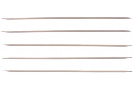 Спицы для вязания 5-ти комплектные VISANTIA металлические с покрытием, d3,5мм, 20см