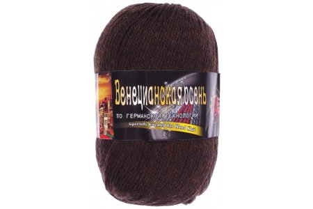 Пряжа Color City Венецианская осень коричневый меланж (914), 85%мериносовая шерсть/15%акрил, 230м, 100г