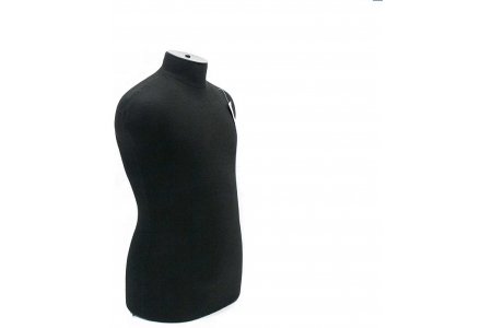 Манекен без подставки мужской мягкий, торс, черный, 52 размер
