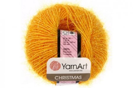 Пряжа Yarnart Christmas желтый (32), 100%полиамид, 142м, 50г