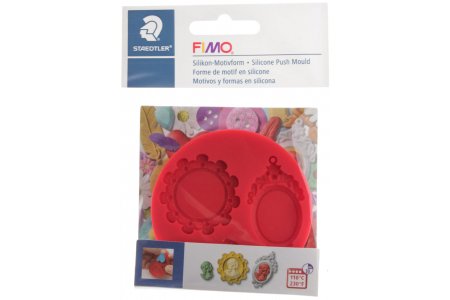 Силиконовые молды для запекания FIMO Камея, 3 формы, 2-4,5см