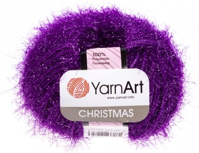 Пряжа Yarnart Christmas фиолетовый (41), 100%полиамид, 142м, 50г