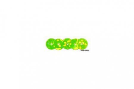 Пайетки АСТРА плоские, светло-зеленый/голограмма (50105), 6мм, 10г