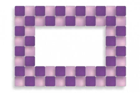 Набор стеклянной мозаики CRAFT PREMIER Фоторамка-прямоугольник, фиолетовый_розовый, 13,5*9,5см