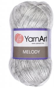 Пряжа Yarnart Melody светло-серый 881(), 9%шерсть/21%акрил/70%полиамид, 230м, 100г