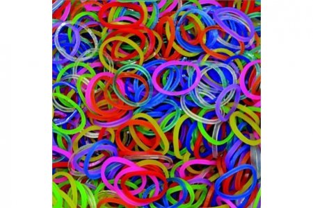Резинки для плетения Rainbow Loom Bands(Лум Бэндс) ассорти, 300шт