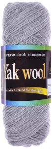 Пряжа Color City Yak wool серый (29606), 60%пух яка/20%мериносовая шерсть/20%акрил, 430м, 100г