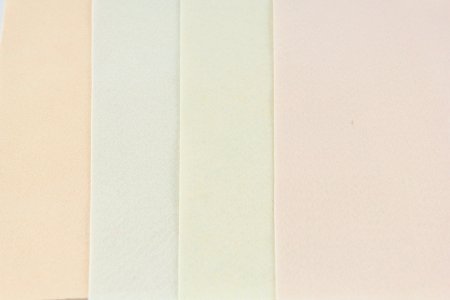 Набор фетра декоративный РТО 100%полиэстер, кремово-розовые оттенки, 1мм, 20*30см, 4листа