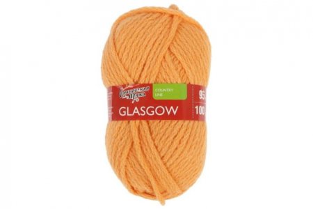 Пряжа Семеновская Glasgow (Глазго) абрикос (154), 50%шерсть английский кроссбред/50%акрил, 95м, 100г