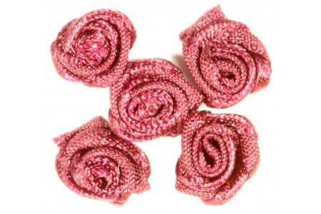 Цветок из ткани Розочка, бургундский, 1см