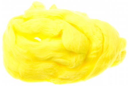 Вискоза для валяния ТРОИЦКАЯ лимон (1346), 100%вискоза, 50г