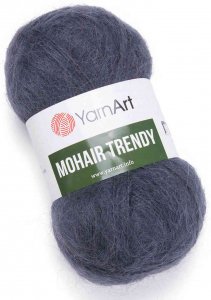 Пряжа Yarnart Mohair Trendy серо-голубой (118), 50%мохер/50%акрил, 220м, 100г