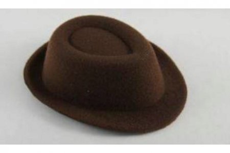 Шляпа для игрушек мужская, коричневый, 10*11см