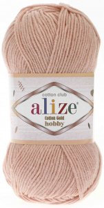 Пряжа Alize Cotton gold hobby светло-розовый (393), 45%акрил /55%хлопок, 165м, 50г