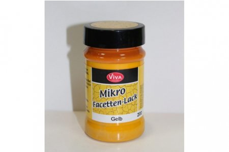 Лак кракелюрный второй шаг VIVA Mikro Facetten-Lack, желтый (200), 90мл