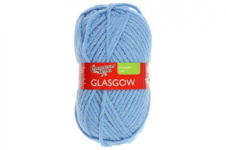 Пряжа Семеновская Glasgow (Глазго) голубой (3), 50%шерсть английский кроссбред/50%акрил, 95м, 100г