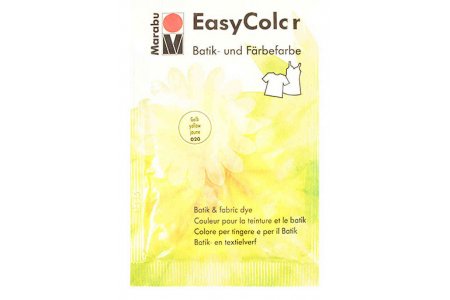 Краситель для окрашивания ткани вручную Marabu Easy Color, желтый (020), 25гр