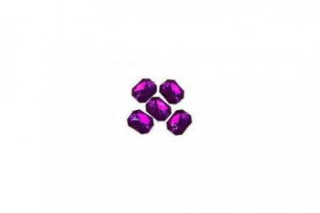 Стразы пришивные АСТРА, акрил, прямоугольные, темно-пурпур(22), 10*8мм, 1шт