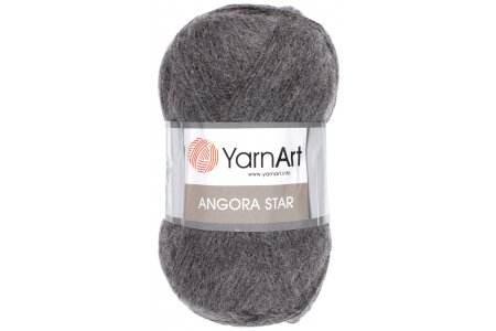 Пряжа Yarnart Angora Star темно-серый (179), 20%шерсть/80%акрил, 500м, 100г