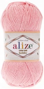 Пряжа Alize Cotton gold hobby розовый (518), 45%акрил /55%хлопок, 165м, 50г